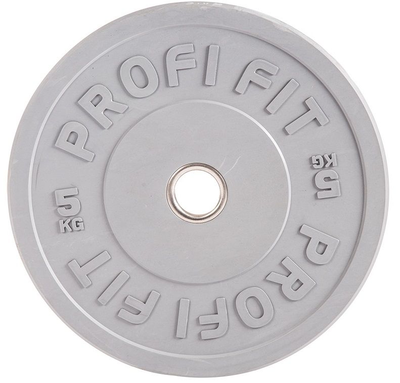 Диск для штанги каучуковый, цветной PROFI-FIT D-51