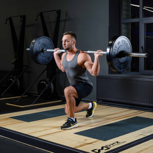 Диск для штанги каучуковый, черный, PROFI-FIT D-51