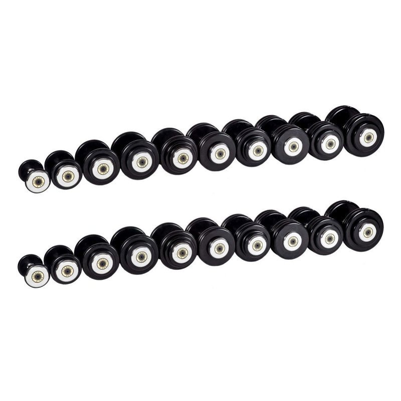 Гантельный ряд базовый (шаг 2,5 кг, 10 пар) 2,5-25 кг PROFI-FIT