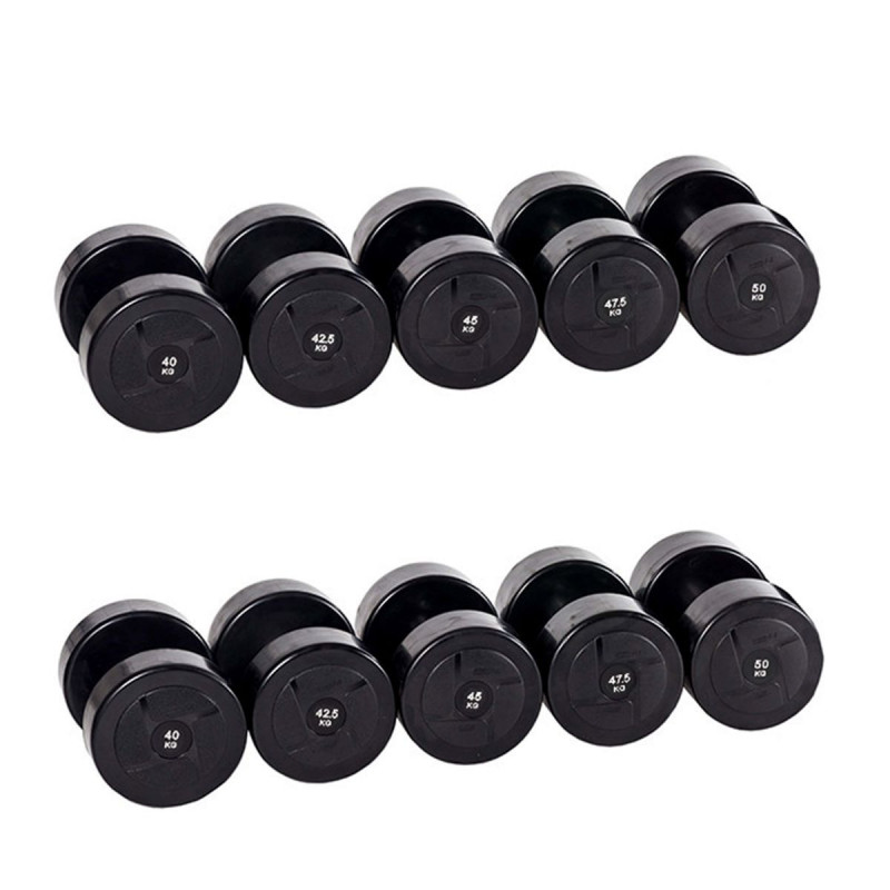 Гантельный ряд силовой (шаг 2,5 кг, 5 пар) 40-50 кг PROFI-FIT