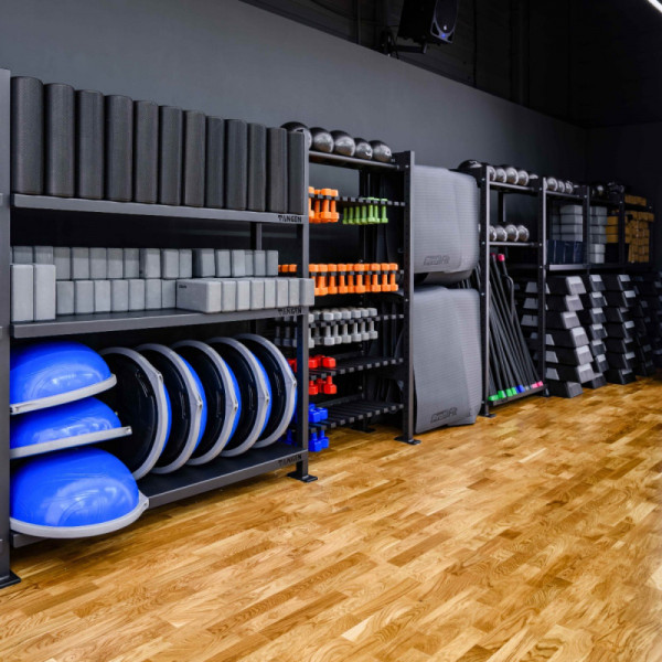 Гантель в виниловой оболочке, шестигранник 1 кг, зеленая PROFI-FIT