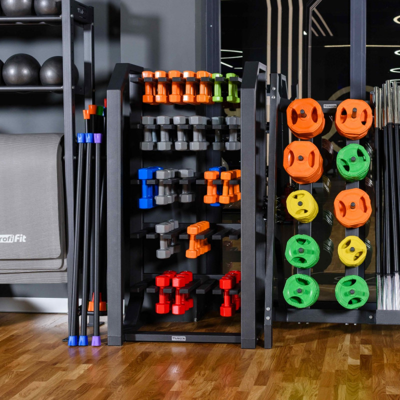Гантель в виниловой оболочке, шестигранник 3 кг, серая PROFI-FIT