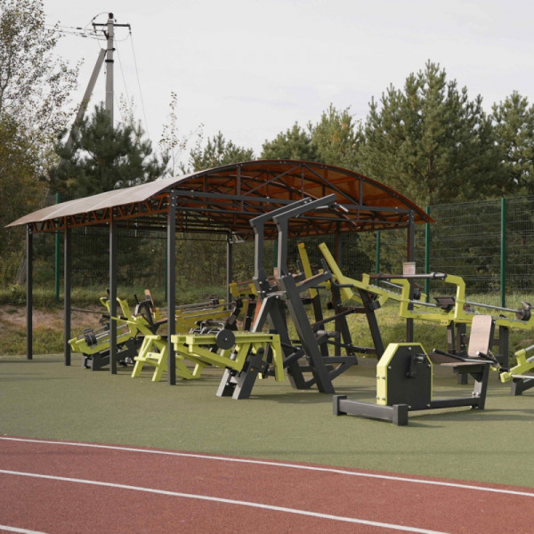 Навес для тренажеров теневой (каркас) 6300х4800х3100 ZAVODSPORTA P-5020