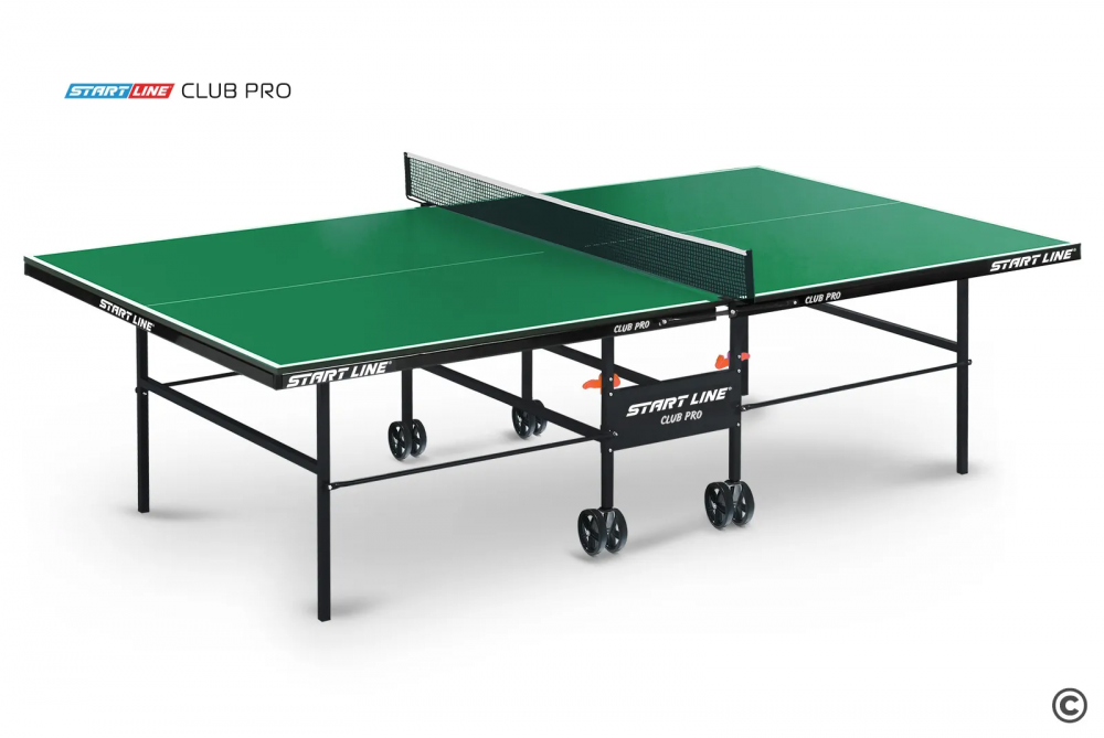 Теннисный стол START LINE Club PRO 16 мм с сеткой Green