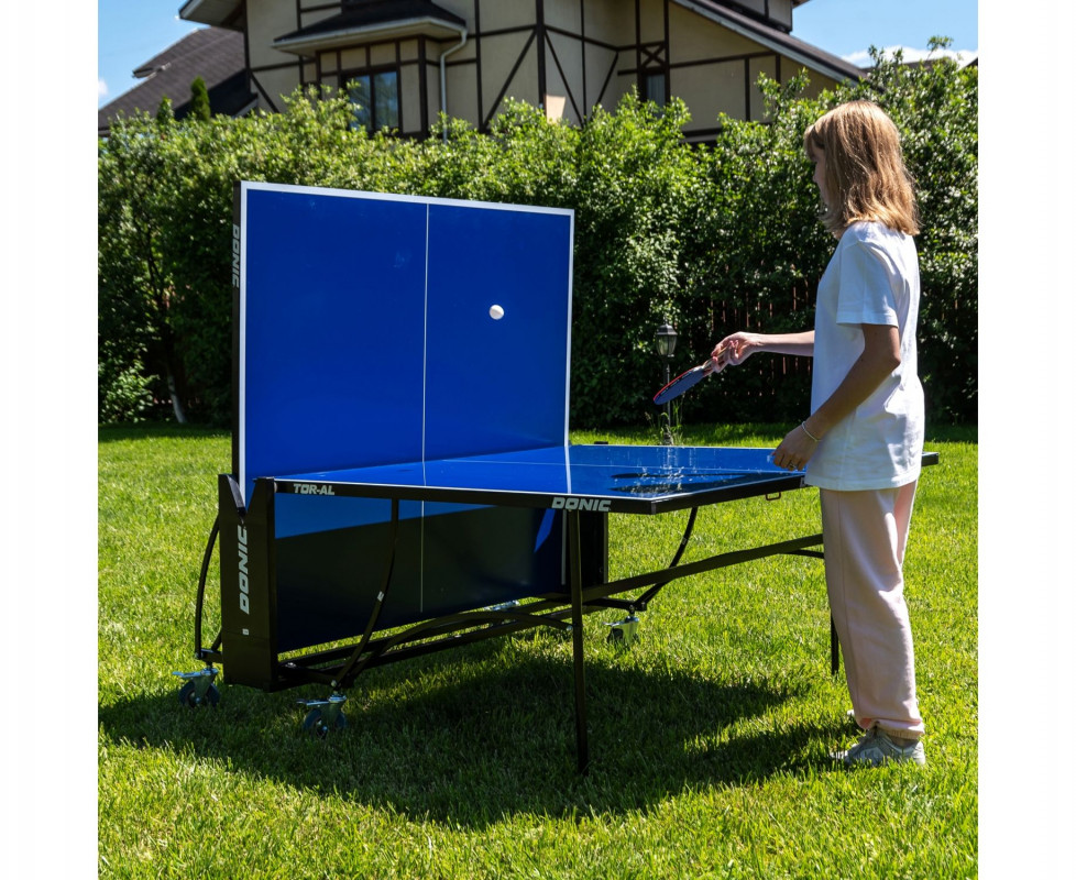 Теннисный стол DONIC Tornado-AL-Outdoor, 4 мм, синий (три коробки)