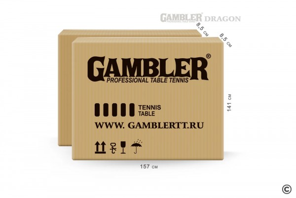 Стол теннисный GAMBLER DRAGON BLUE