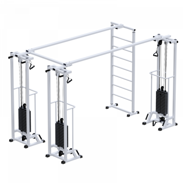 Биотонус-3+шведская стенка (стек 3х75кг) h 2,4 м