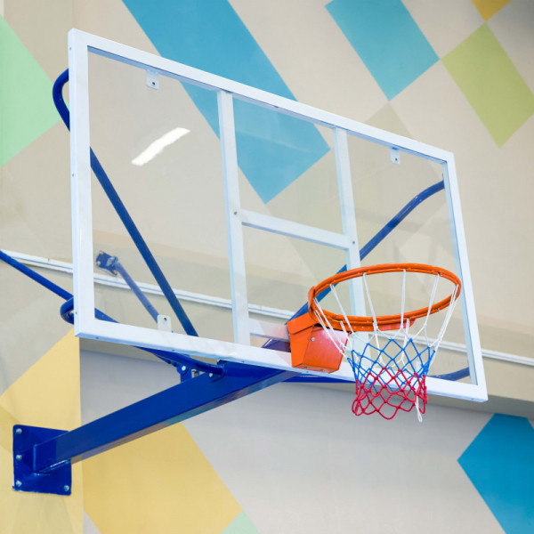 Щит баскетбольный игровой (монолитный поликарбонат) 1050х1800 мм ZAVODSPORTA