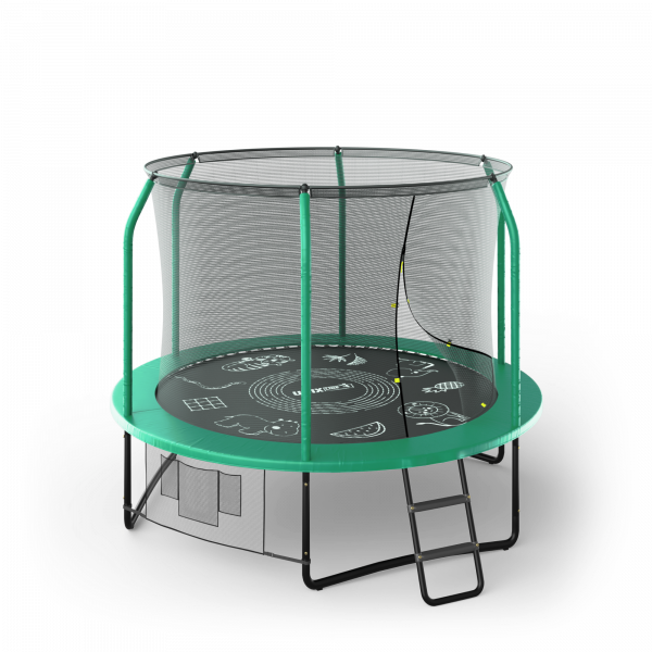 Батут UNIX line SUPREME GAME 8 ft (green)