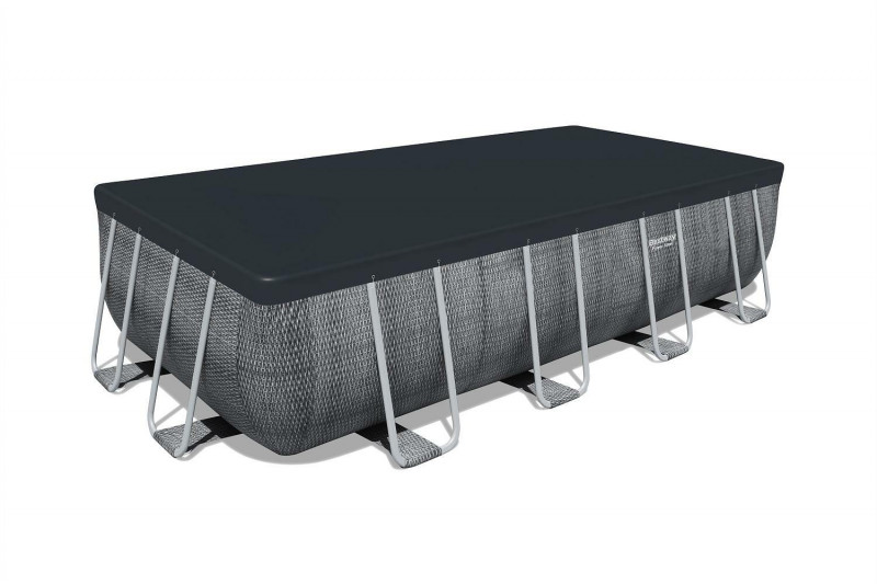 Каркасный бассейн Bestway Power Steel 549х274х122см, 14812л, фил-насос 5678л/ч, лестница, тент, попл-доз