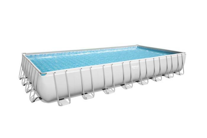 Каркасный бассейн Bestway Power Steel 956х488х132см, 52231л, песч.фил.-нас. 8327л/ч, лестн., тент, попл.-доз