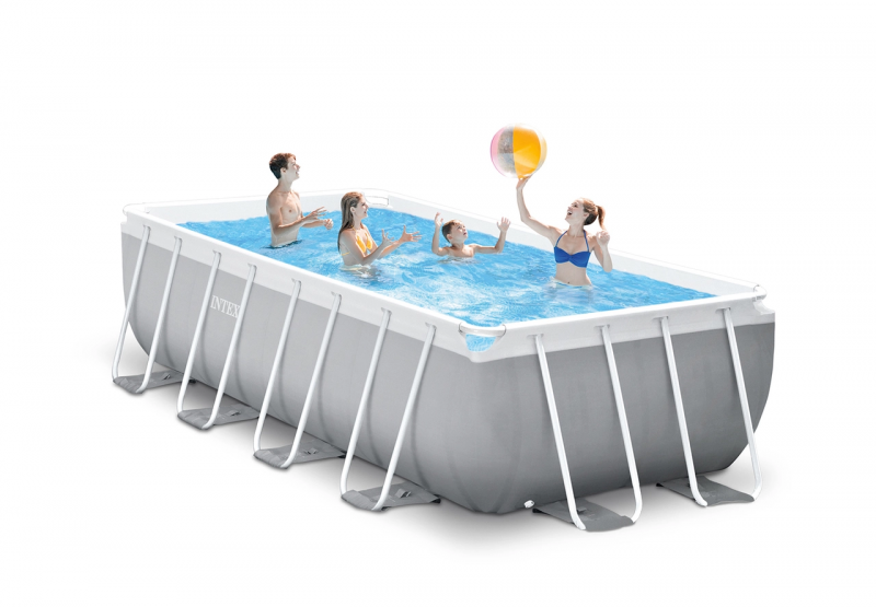 Каркасный бассейн Intex Prism Frame 400х200х122см, 8418л, фил.-насос 2006л\ч, лестница