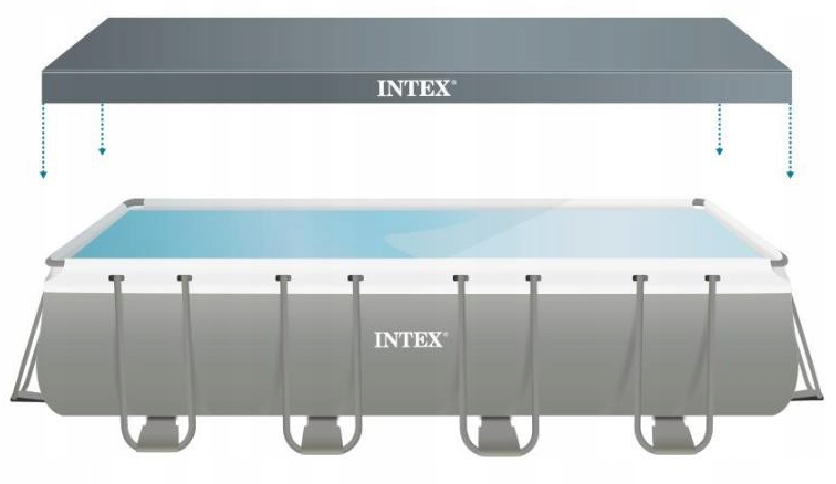Каркасный бассейн Intex Ultra XTR Frame 549х274х132см, 17203л, песч.фил.-нас. 4500л\ч, лестн, тент, подст.