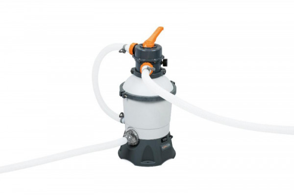 Каркасный бассейн Bestway Power Steel 412х201х122см, 8124л, песч.фил.-нас. 3028л/ч, лестница, попл.-дозатор