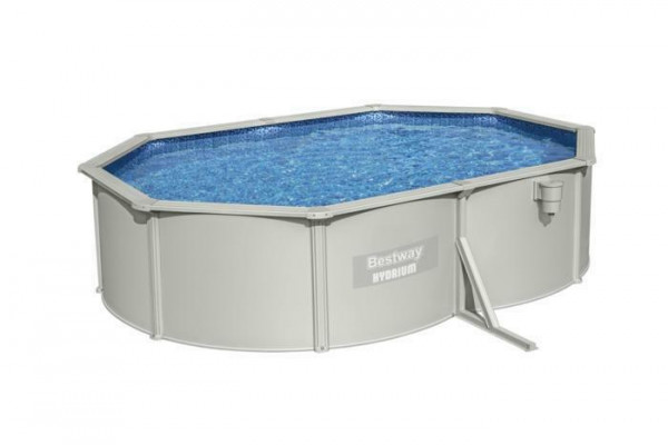 Стальной бассейн Bestway Hydrium 500х360х120см, 16296л, песч.фил.-нас 3028л/ч, лестн, тент, подст, попл.-доз