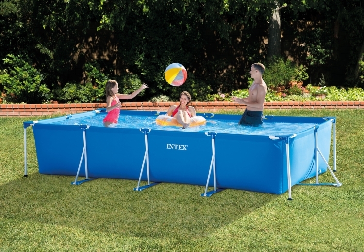 Каркасный прямоугольный бассейн Intex 450х220х84см, 7127л (28273)