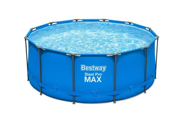 Каркасный бассейн Bestway Steel Pro Max 366*122 см, 10250л, фил.-насос 2006л/ч, лестница (5614S)