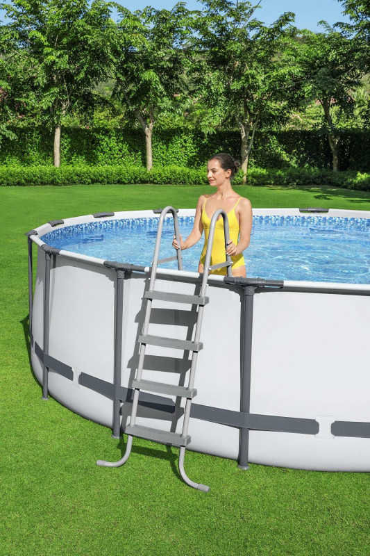 Каркасный бассейн Bestway Steel Pro Max 549х122см, 23062л, фил.-насос 5678л/ч, лестница, тент