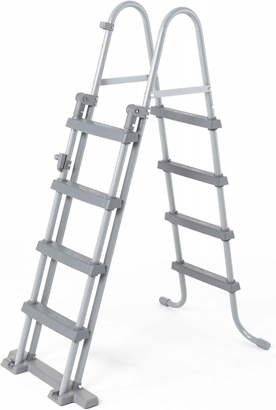 Каркасный бассейн Bestway Power Steel 488х244х122см, 11532л, фил.-насос 3028л/ч, лестница, тент, попл.-доз (56996 BW)