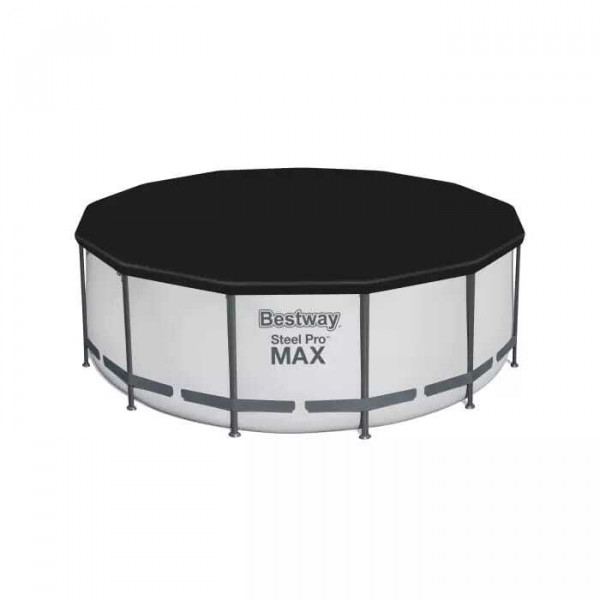 Каркасный бассейн Bestway Steel Pro Max 396х122см, 12690л, фил.-насос 3028л/ч, лестница, тент 5618W BW)