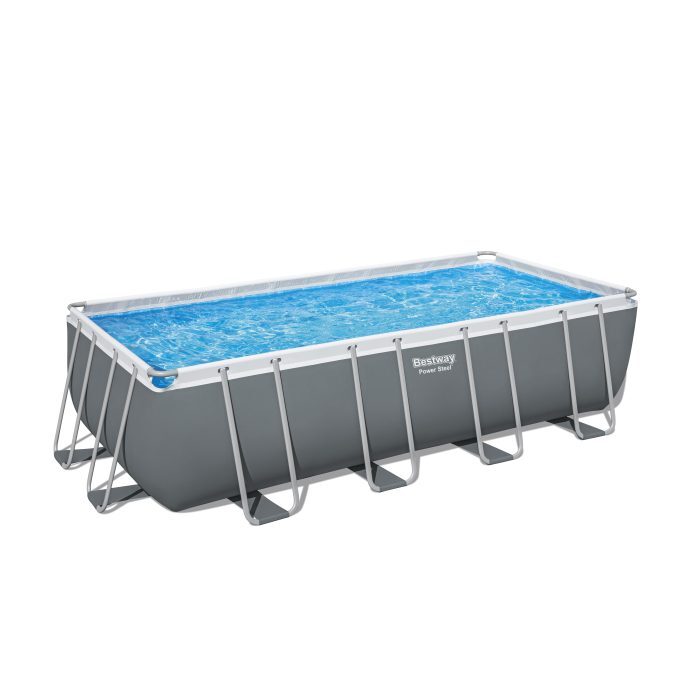 Каркасный бассейн Bestway Power Steel 549х274х132см, 16477л, песч.фил.-нас. 5678/ч, лестн., тент, попл.-доз.