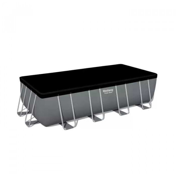 Каркасный бассейн Bestway Power Steel 549х274х132см, 16477л, песч.фил.-нас. 5678/ч, лестн., тент, попл.-доз.