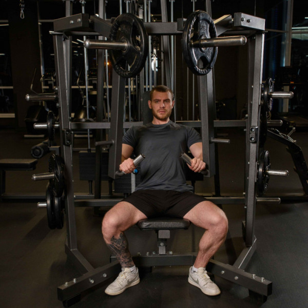 Независимый жим от груди широким хватом DHZ SM2014