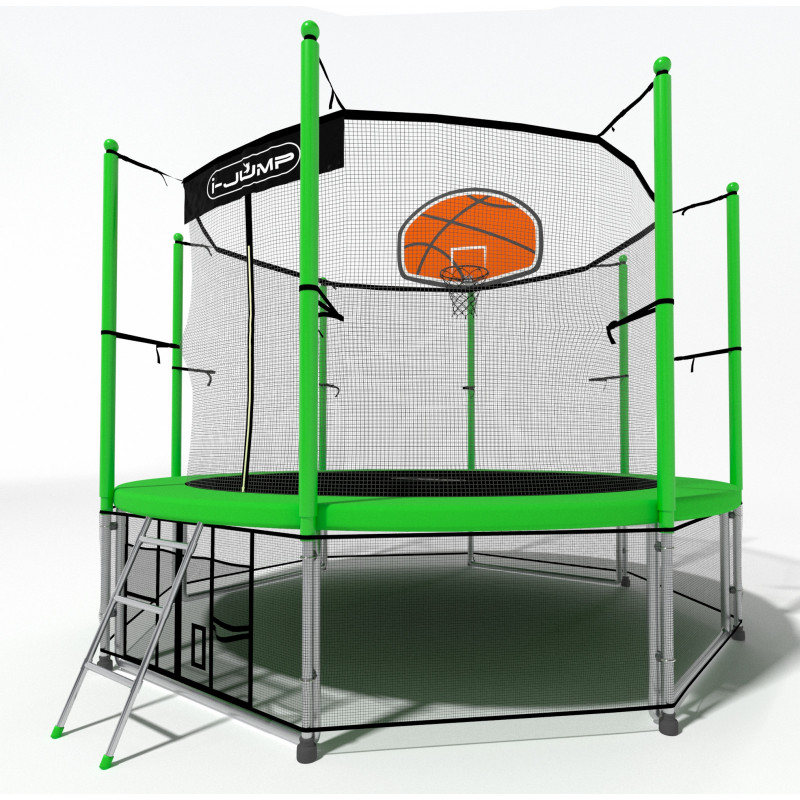 Батут i-Jump Basket 12ft green