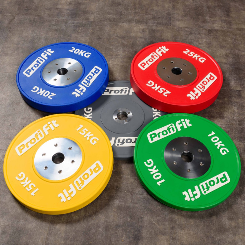 Диск профессиональный обрезиненный цветной D51 мм PROFI-FIT