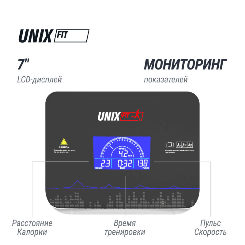 Беговая дорожка UNIX Fit MX-910 AC White