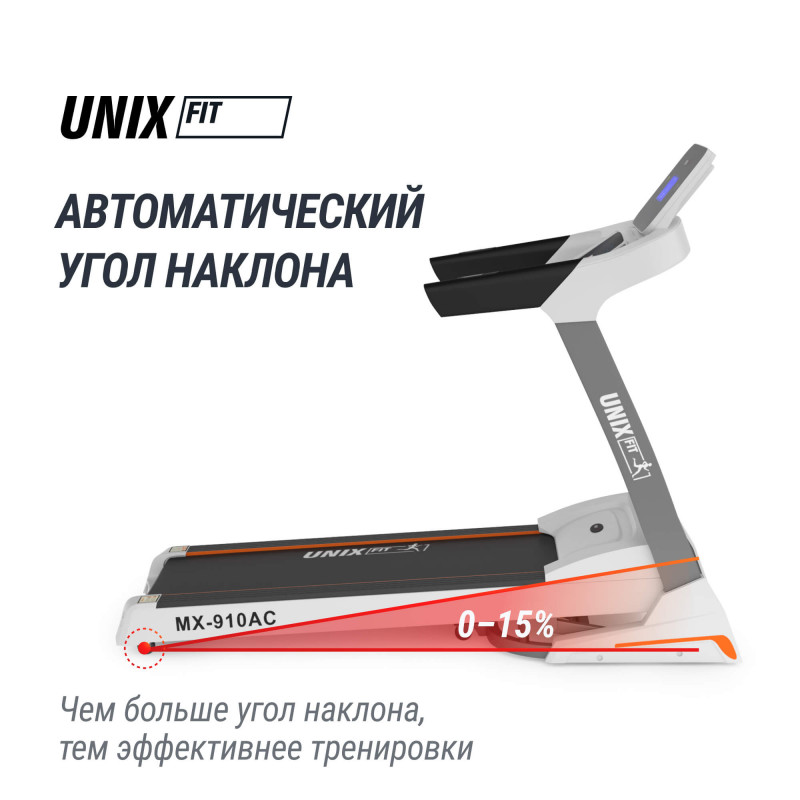 Беговая дорожка UNIX Fit MX-910 AC White