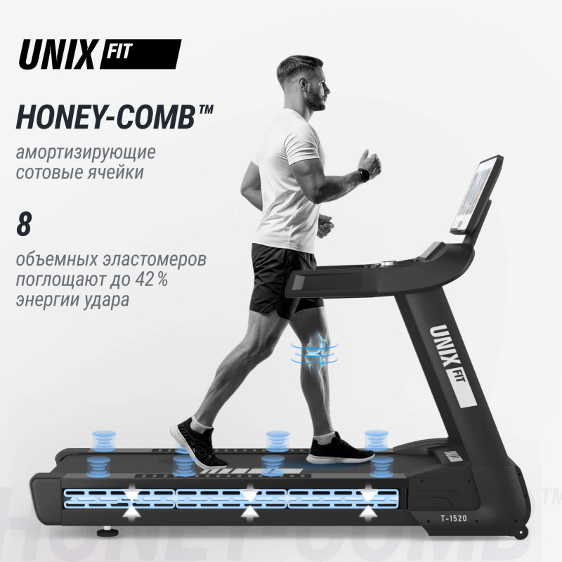 Беговая дорожка UNIX Fit T-1520 PRO (21" TFT)