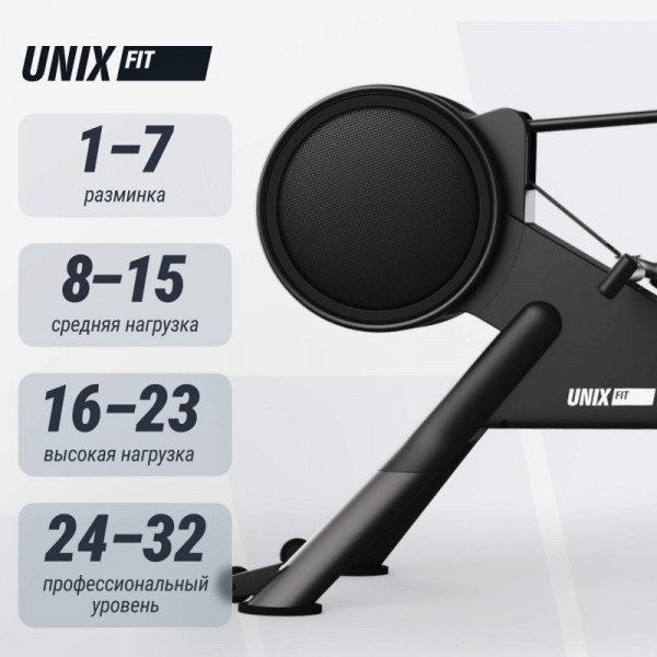 Гребной тренажер UNIX Fit Air Magnetic Rower-1100 PRO (10.1 TFT)