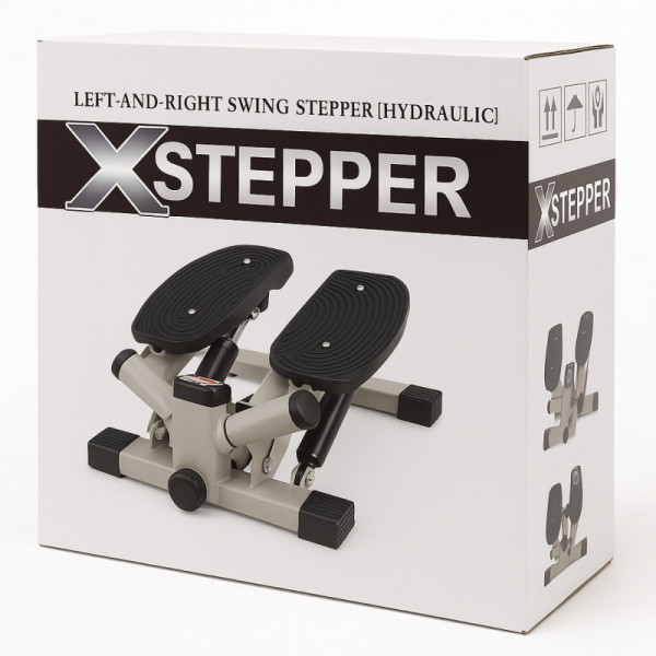 Большой поворотный степпер DFC X-STEPPER с эспандерами