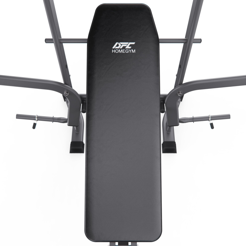 Скамья со стойками под штангу DFC с опциями D350